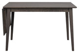 Filippa Folding table, Dark brown oak, 120+45x80