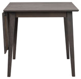 Filippa Folding table, Dark brown oak, 80+45x80