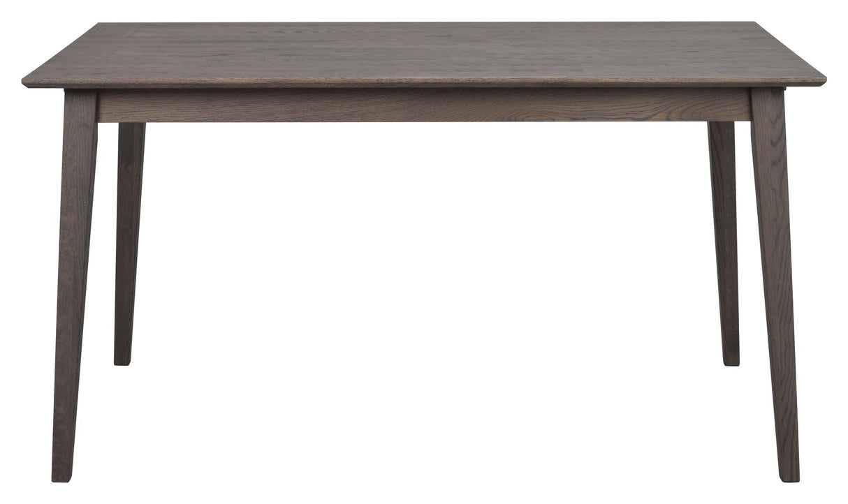 Filippa Dining Table, Dark Brown Oak, 140x90