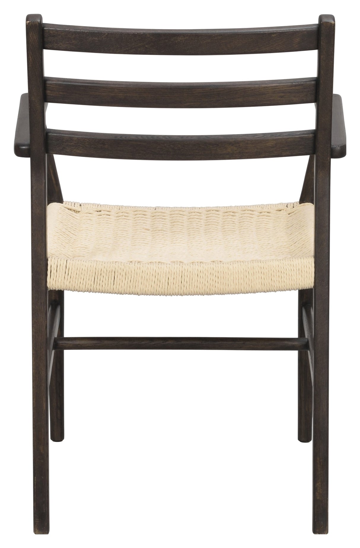 Harlan, dining chair w/armrests - brown/oak