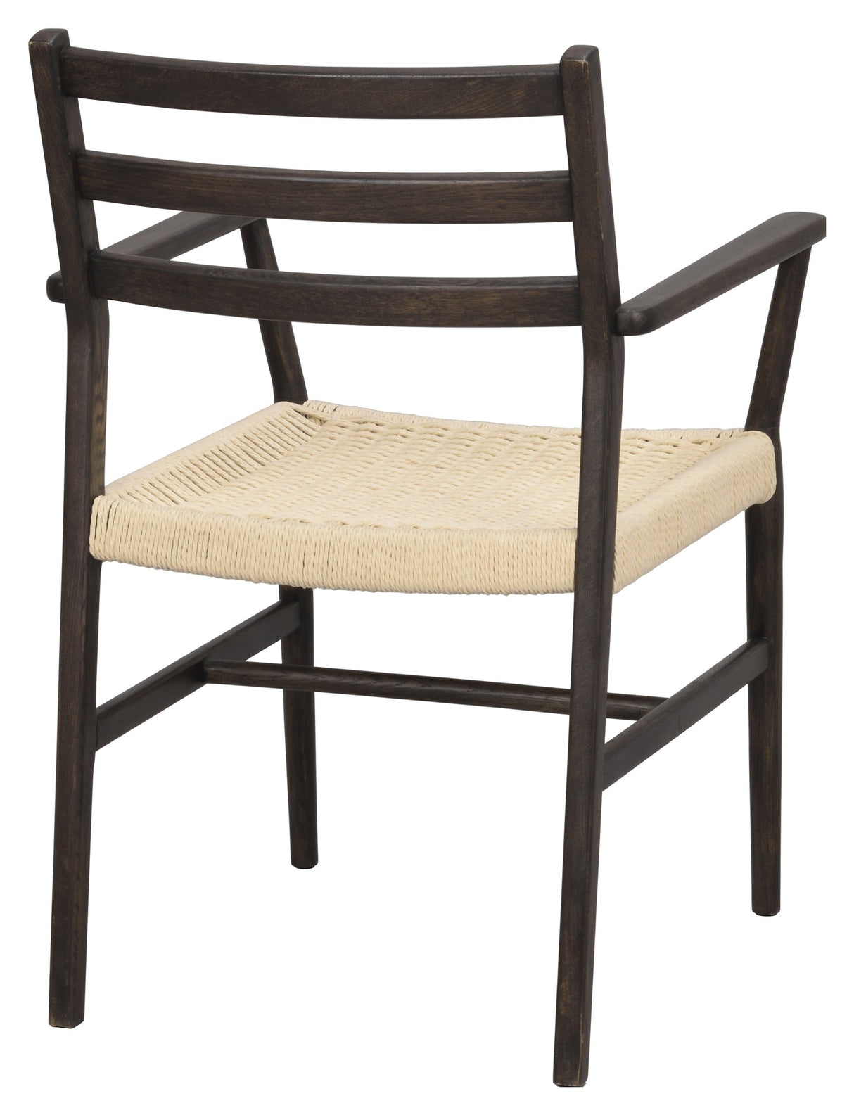 Harlan, dining chair w/armrests - brown/oak