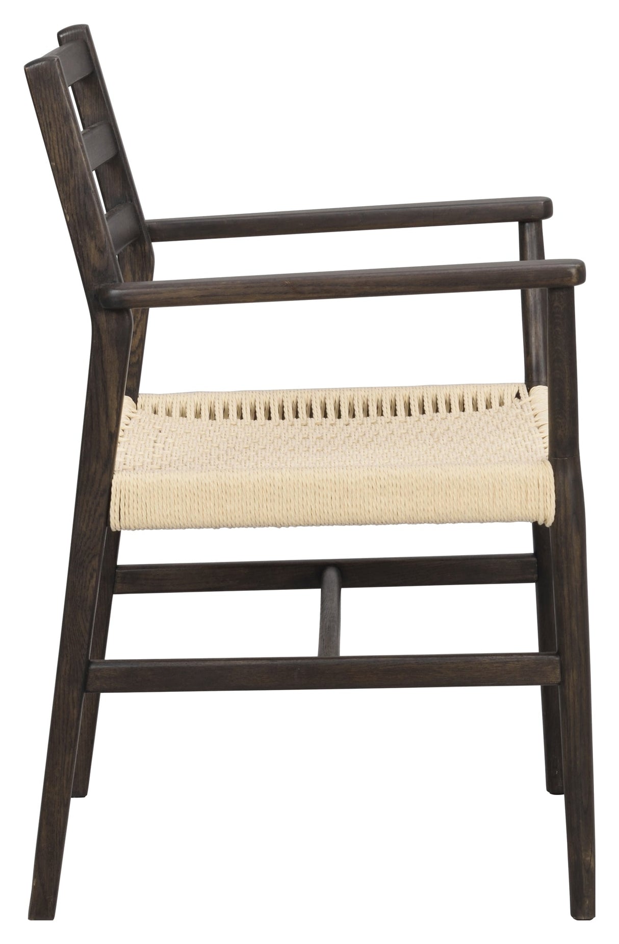 Harlan, dining chair w/armrests - brown/oak