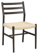 Harlan, dining chair - brown/oak