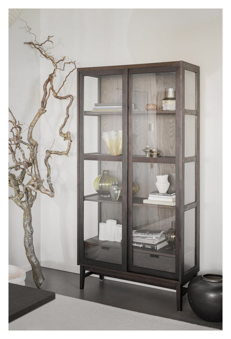 Hazelton, wine cabinet - brown/oak