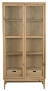 Hazelton, display cabinet - oak