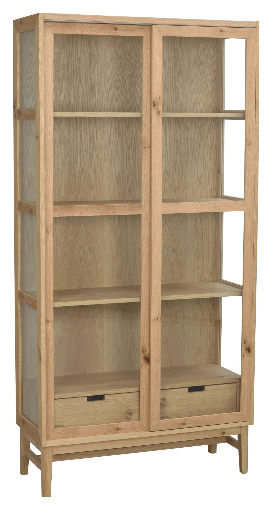 Hazelton, display cabinet - oak