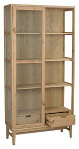 Hazelton, display cabinet - oak