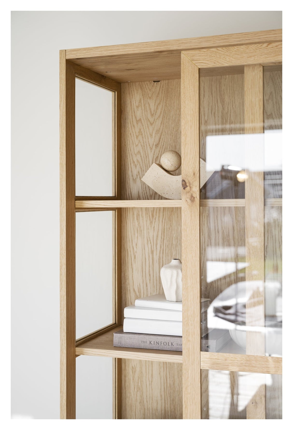 Hazelton, display cabinet - oak