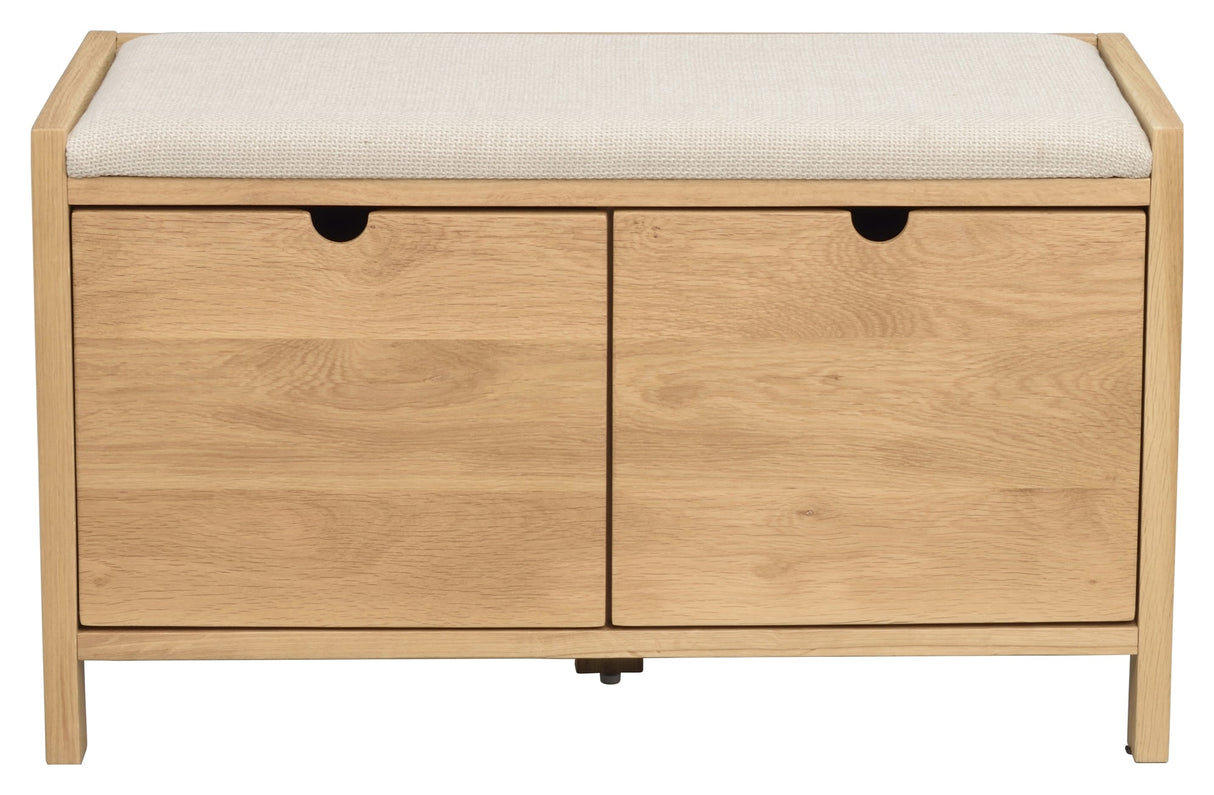 Hillmond, bench - oak/beige