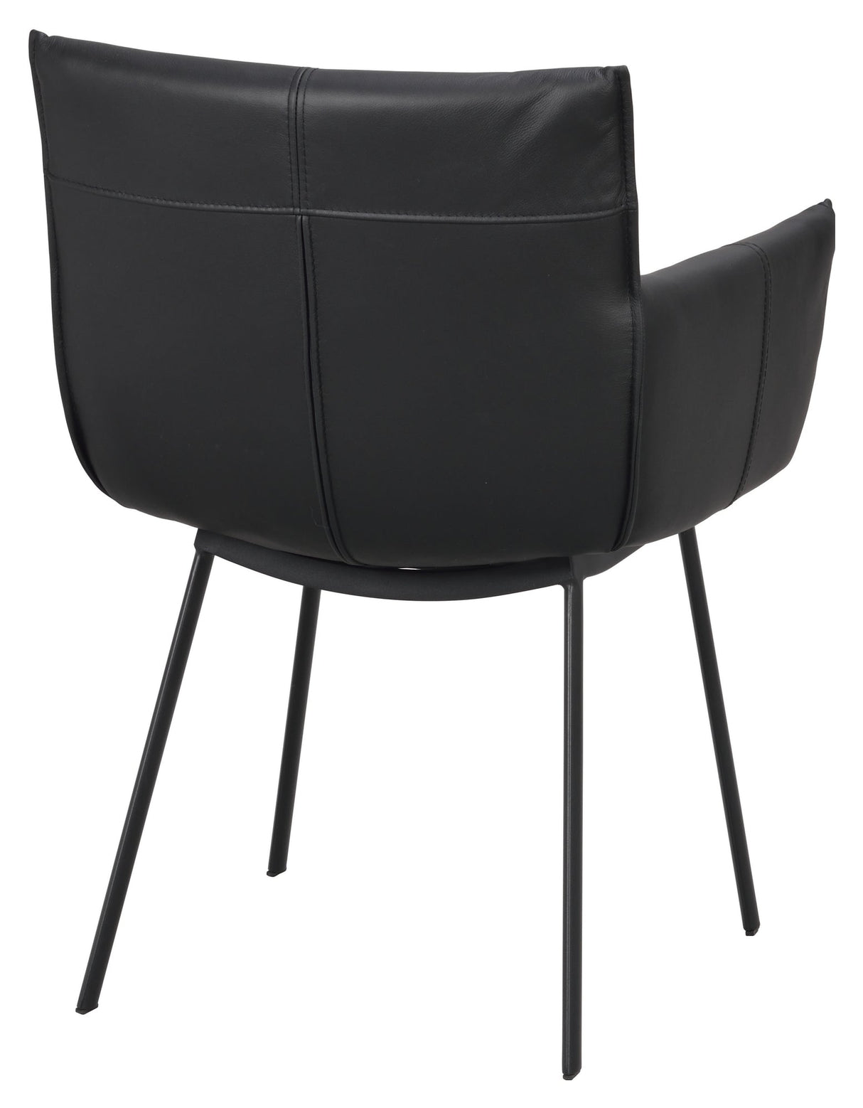 Hinckley, dining chair w/armrests - black