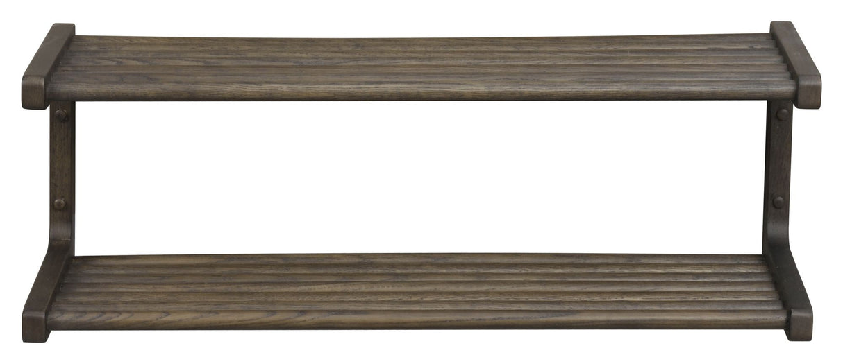 Inverness Hanging Shoe Shelf - Brown oak