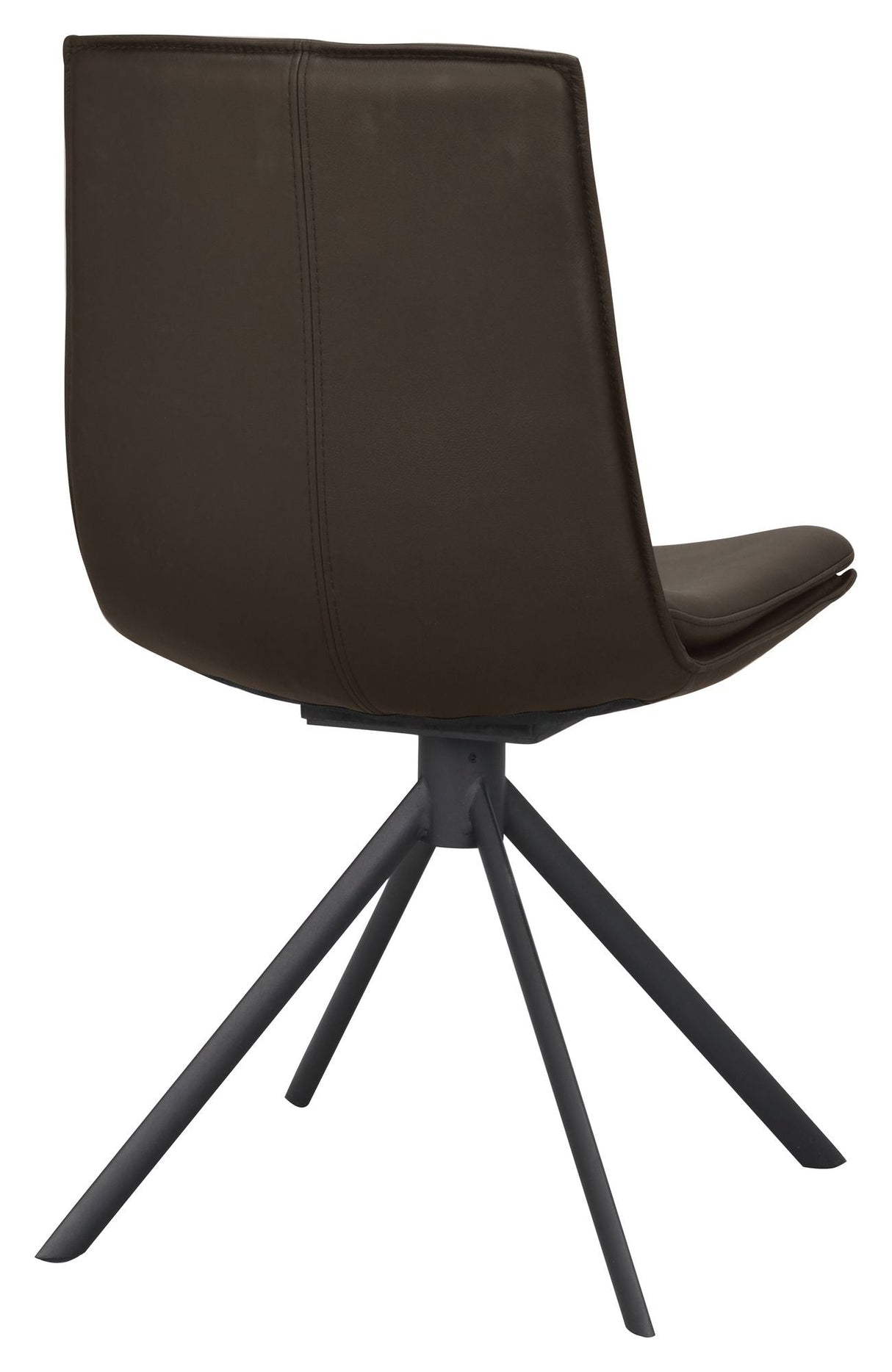 Lowell Dining chair, Brown/Black leather