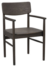 Maidstone, dining chair w/armrests - brown/oak