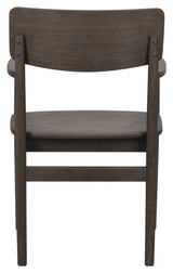 Maidstone, dining chair w/armrests - brown/oak