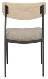 Maymont, dining chair - light oak/beige