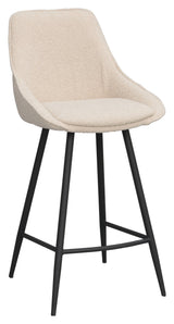 Sierra, bar stool - beige/bouclé