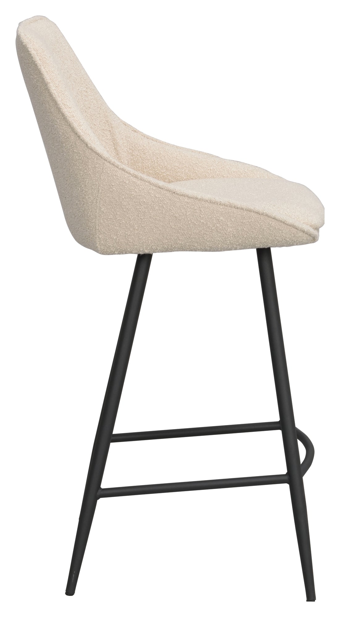 Sierra, bar stool - beige/bouclé