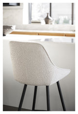 Sierra, bar stool - beige/bouclé