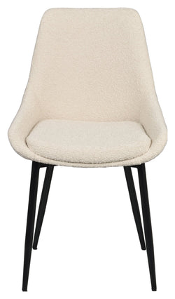 Sierra, dining chair - beige/bouclé