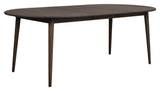 Tyler, dining table oval 170x105, brown/oak