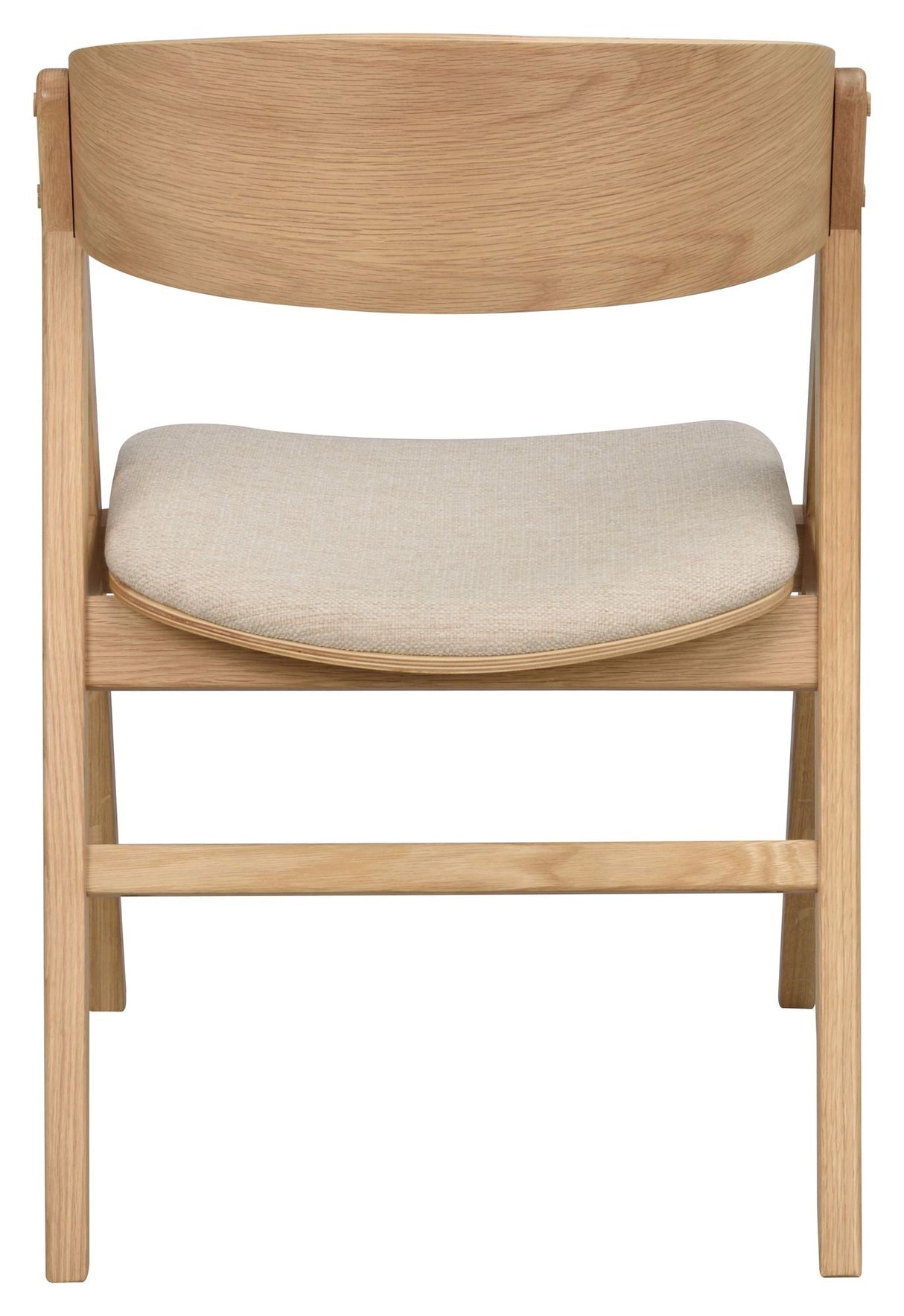 Waterton Armchair, Oak, Beige fabric