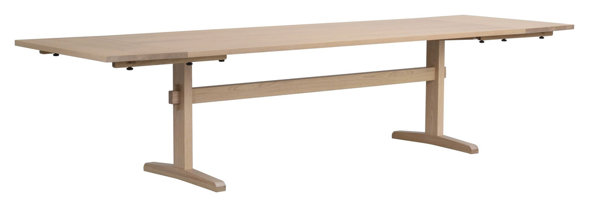 Westville Dining table, White pigmented oak veneer, 95x240