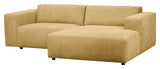 Willard, 3-seater chaise longue right - yellow