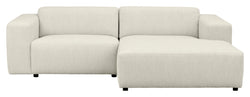 Willard, 3-seater chaise longue right - white