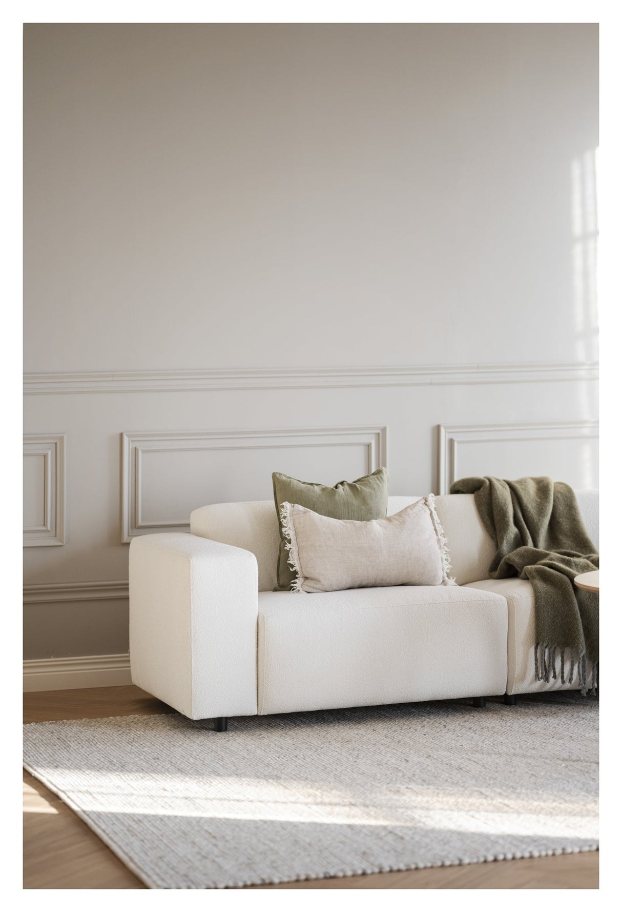 Willard, 3-pers. Sofa - white