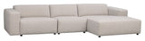 Willard Sofa 4-seater w. chaise longue, Right, Light beige fabric