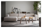 Willard Sofa 4-seater w. chaise longue, Left, Light beige fabric