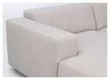 Willard Sofa 4-seater w. chaise longue, Left, Light beige fabric