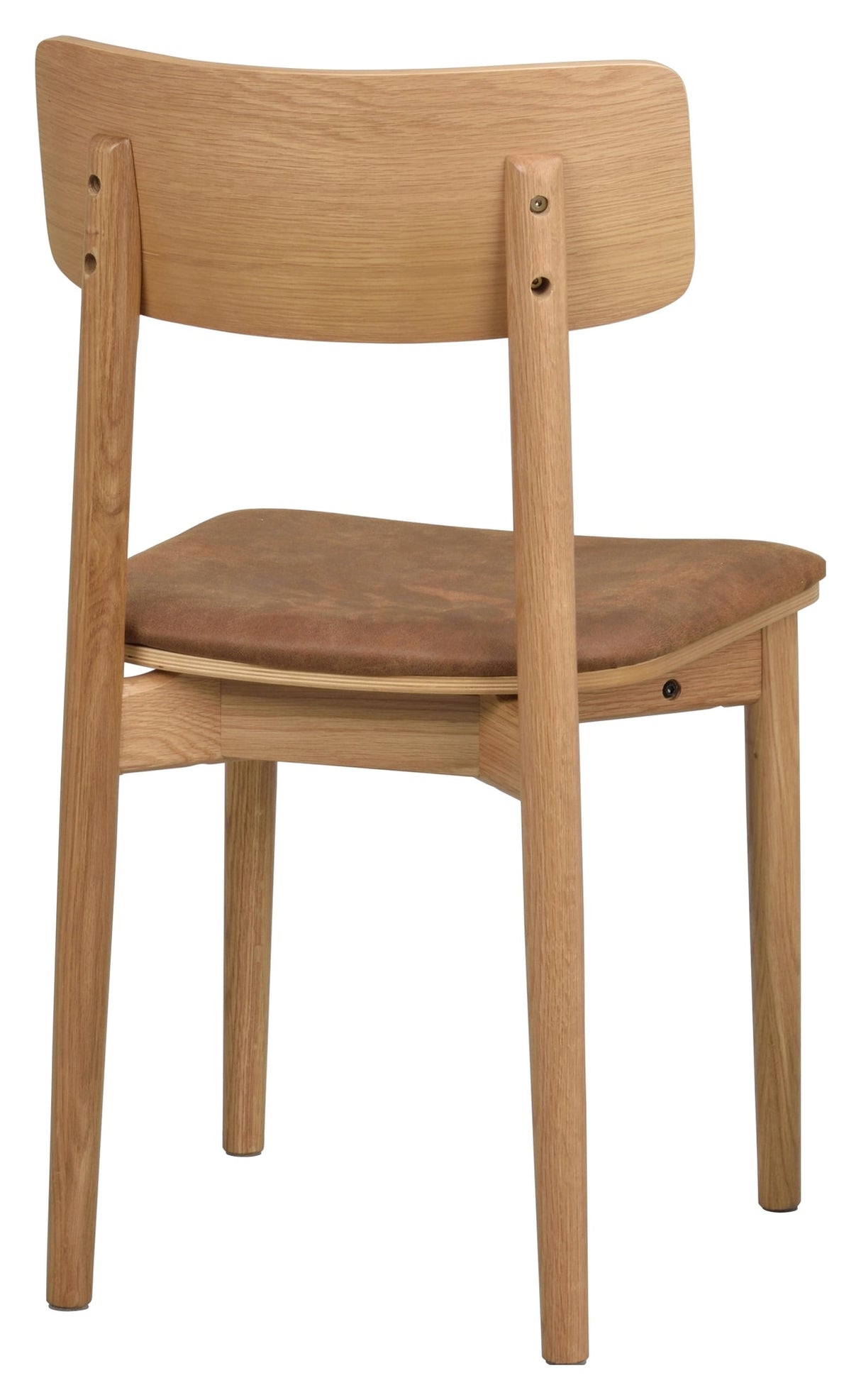 Wolcott, dining chair - oak/leather