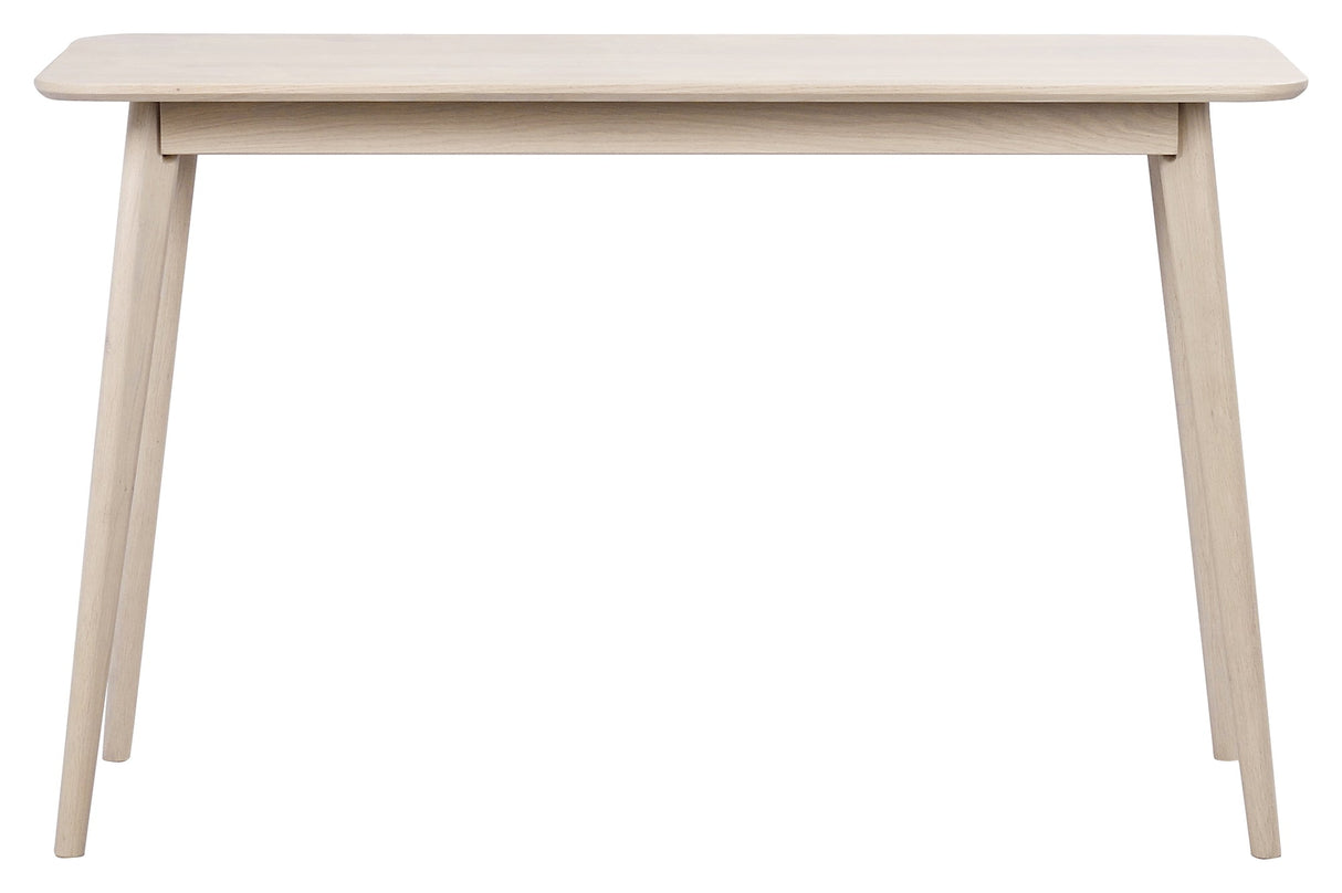 Yumi Console Electrical. Desk White Pigmented Oak