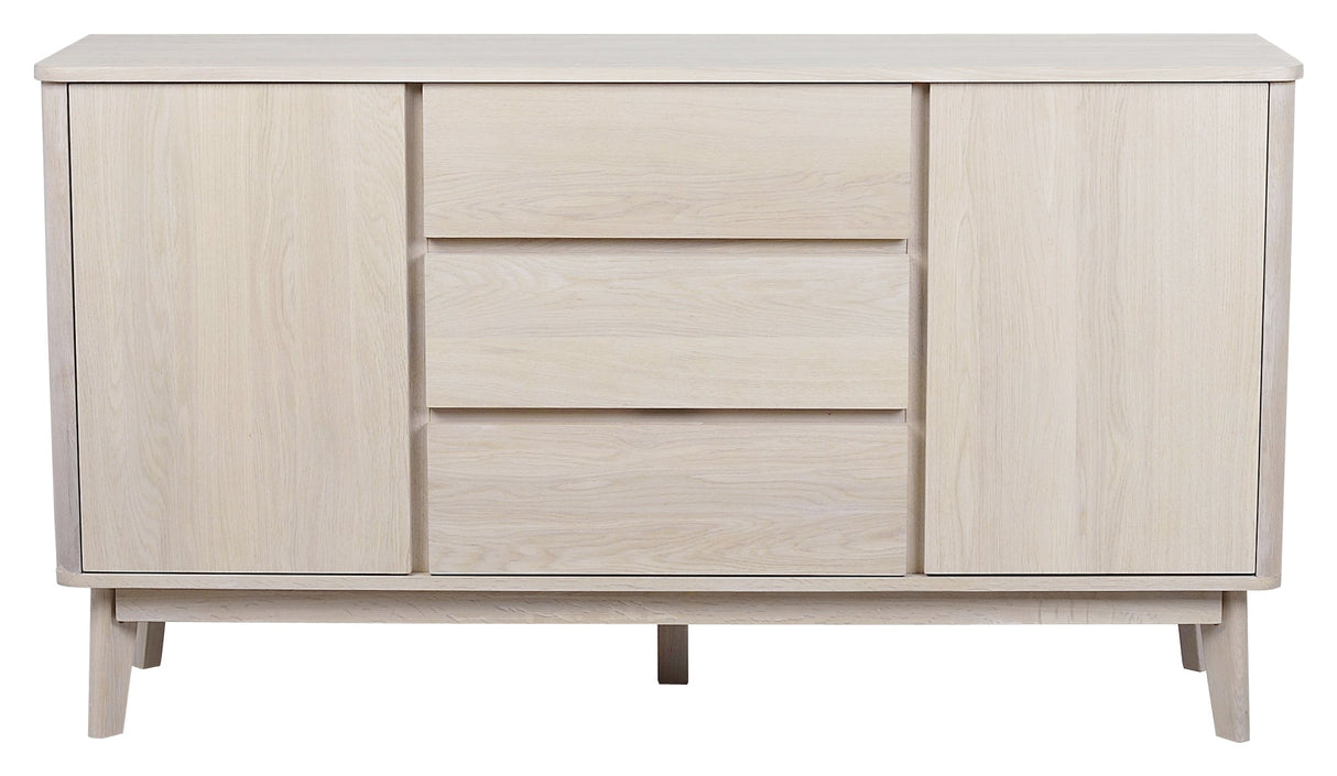 Yumi Sideboard, white washed oak veneer