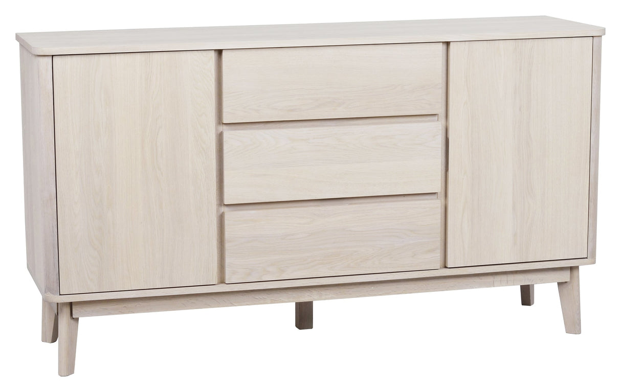 Yumi Sideboard, white washed oak veneer