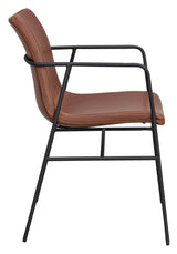 Huntingbay armchair Brown PU