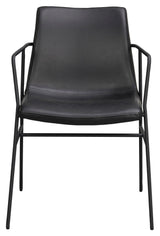 Huntingbay Dining chair with arm Black PU