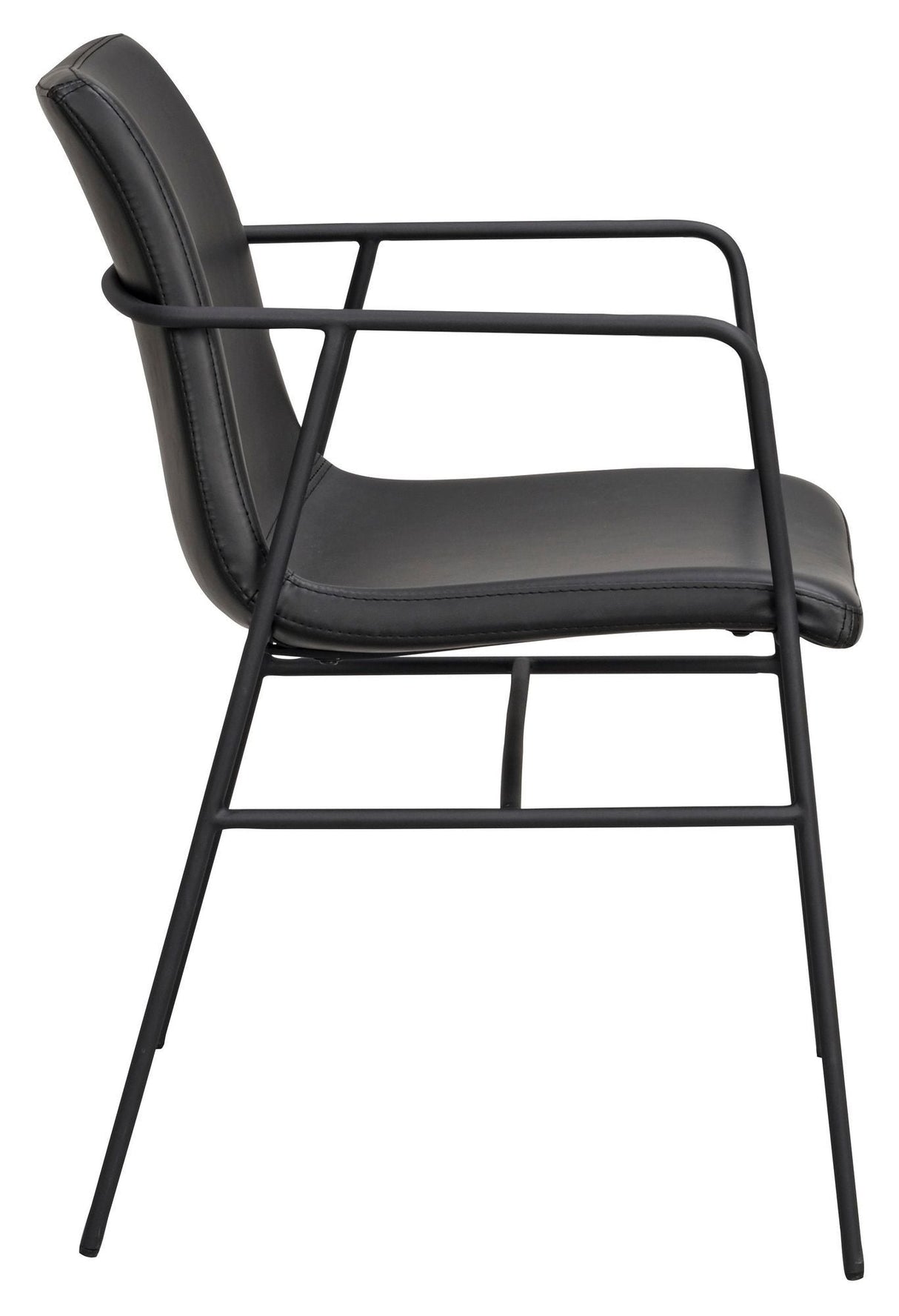 Huntingbay Dining chair with arm Black PU