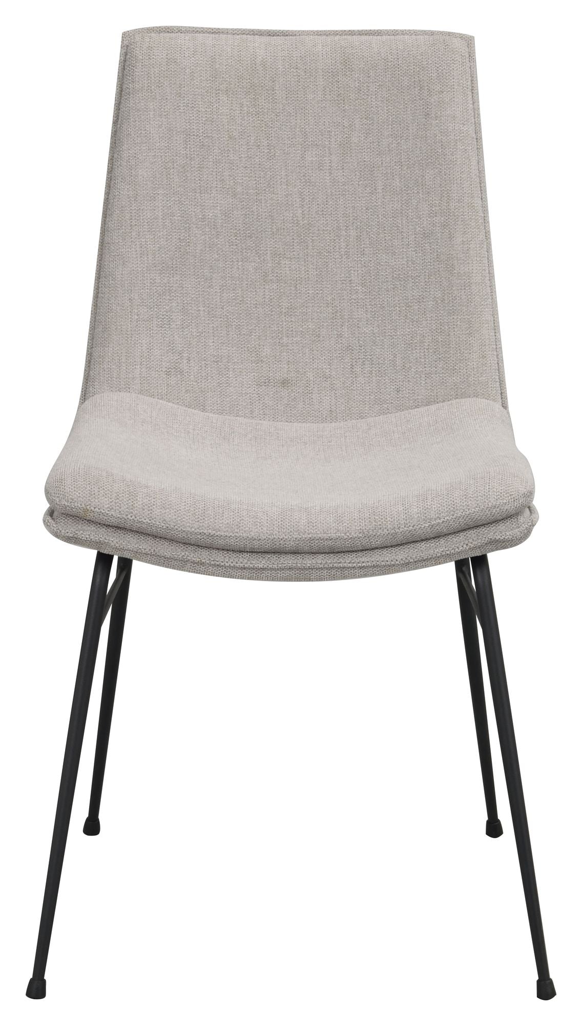 Lowell Dining chair, Gray fabric