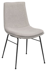 Lowell Dining chair, Gray fabric