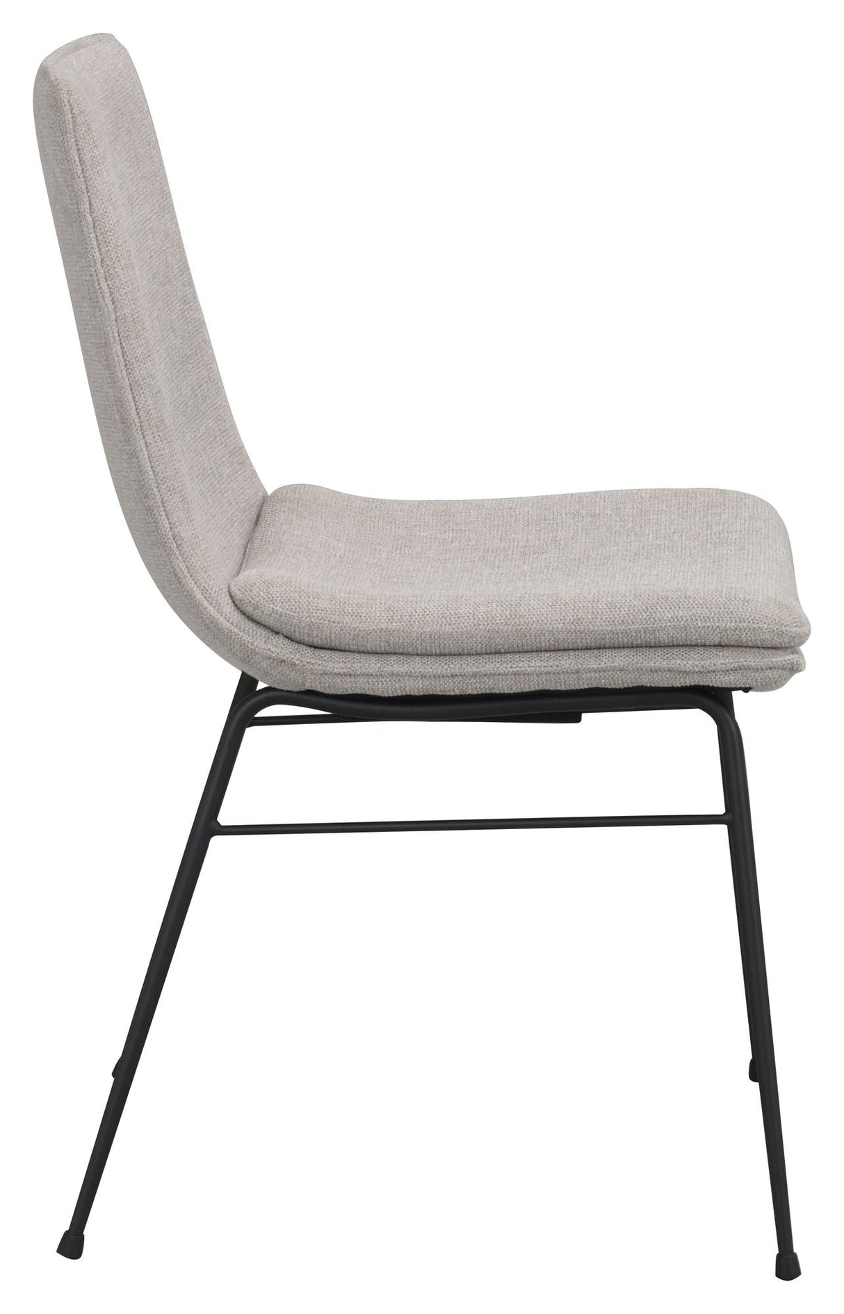 Lowell Dining chair, Gray fabric