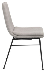 Lowell Dining chair, Gray fabric