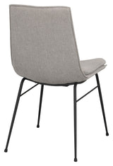 Lowell Dining chair, Gray fabric