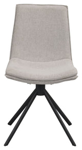 Lowell Dining chair with swivel function, Gray fabric