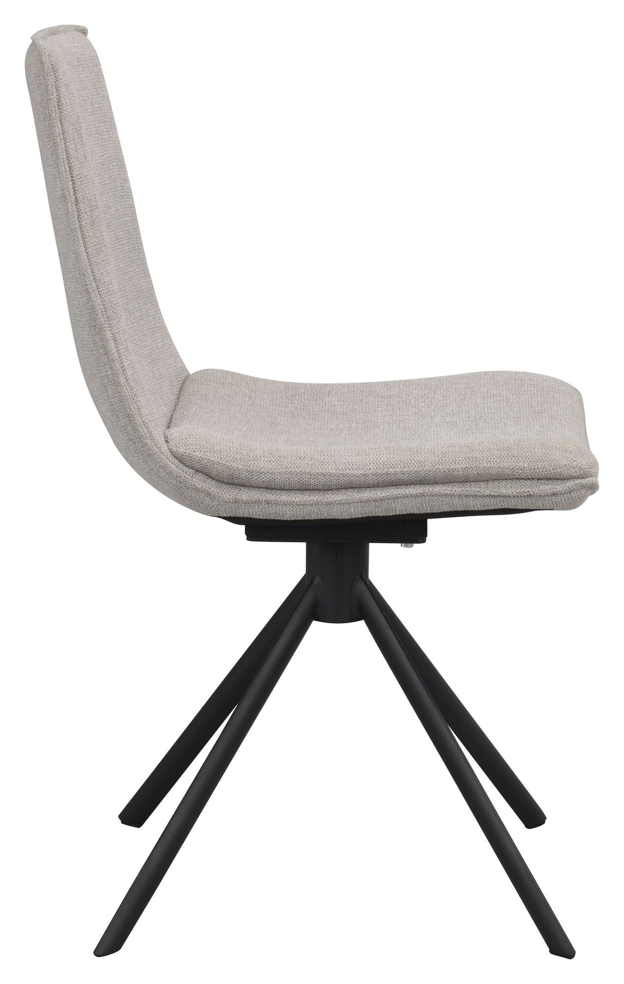 Lowell Dining chair with swivel function, Gray fabric