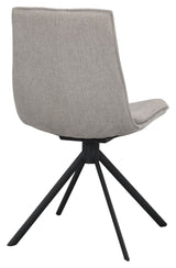 Lowell Dining chair with swivel function, Gray fabric