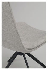 Lowell Dining chair with swivel function, Gray fabric