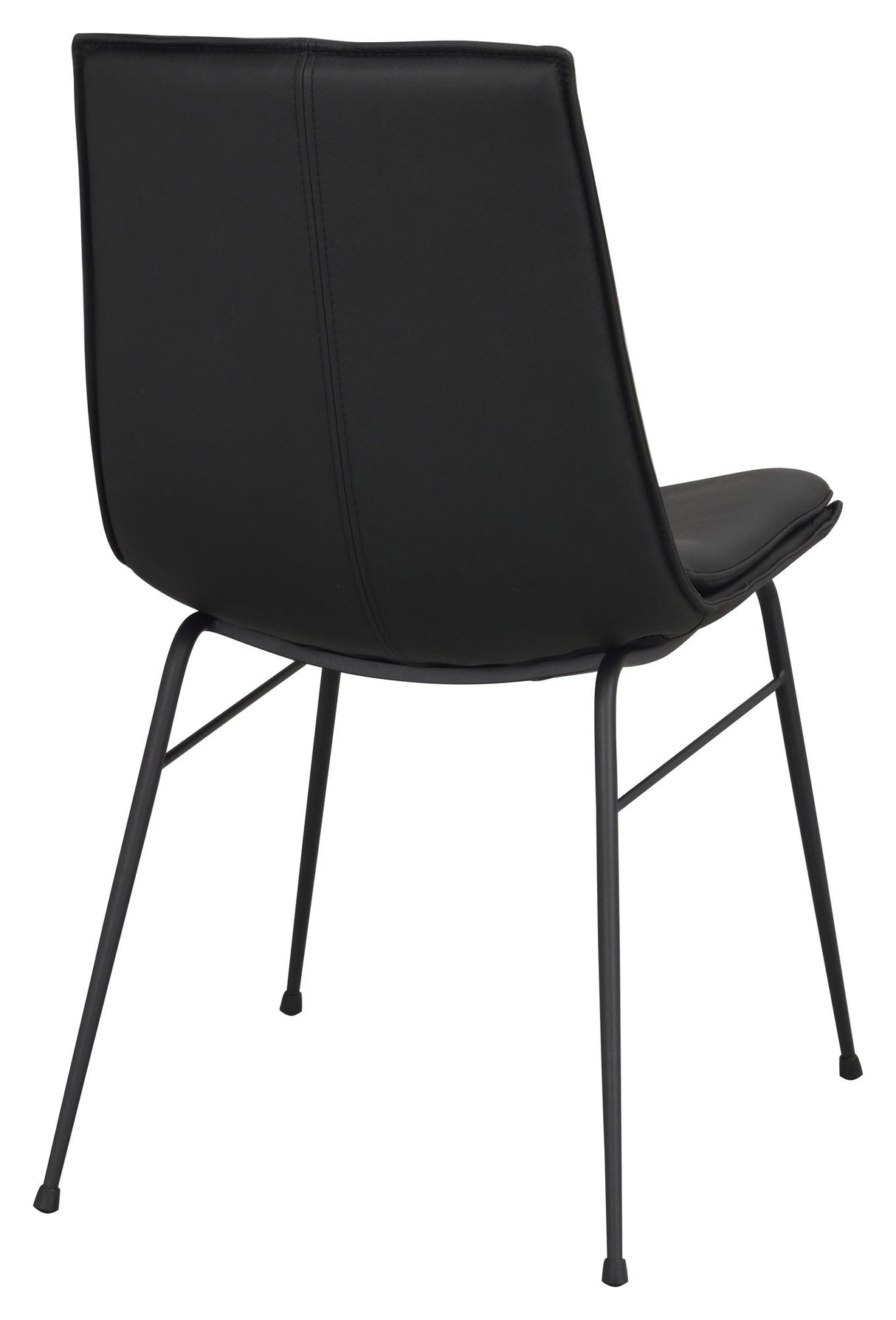 Lowell Dining chair, Black leather