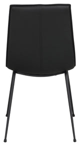 Lowell Dining chair, Black leather